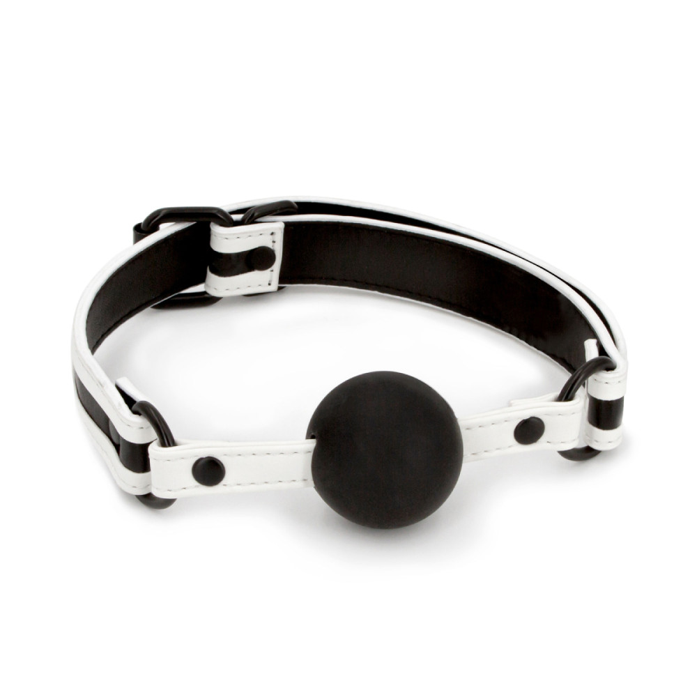 Кляп-шарик светящийся NS Novelties белый, 4.4 см (203912), zoom