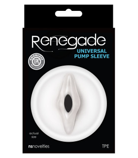 Насадка на помпу реалистичная NS Novelties белая, 6.4 см - No Taboo