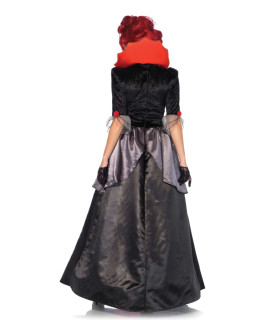 Костюм графини Leg Avenue Blood Countess, M, с кружевом, черно-красный - No Taboo