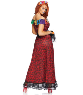 Костюм красавицы скелета Leg Avenue Deluxe Skeleton, M/L, 5 предметов, разноцветный - No Taboo