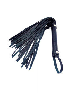 Плеть из искусственной кожи IDEA SM с петлей на ручке, черный, 38 см - No Taboo