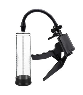 Вакуумна помпа чоловіча, механічна Powerpump PRO 02, прозора - No Taboo