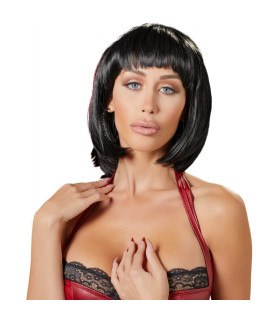 Перука короткий боб Cottelli, чорна, 28 см - No Taboo