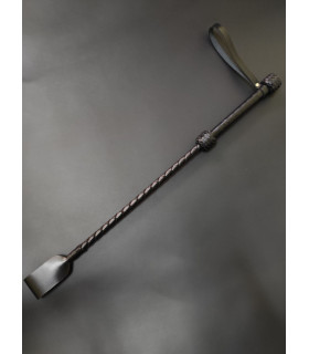 Стек кожаный для БДСМ Candy Hero, длинный, черный - No Taboo