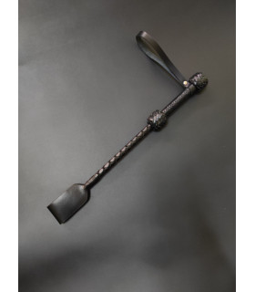 Стек кожаный для БДСМ Candy Hero, короткий, черный - No Taboo