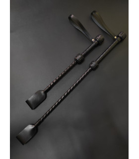 Стек кожаный для БДСМ Candy Hero, длинный, черный - No Taboo