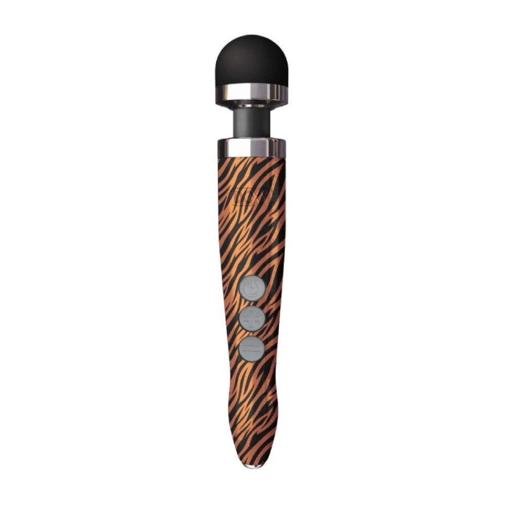 Массажер-микрофон Doxy Die Cast 3R Wand Vibrator Tiger, тигровый (208209), zoom