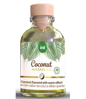 Массажный гель Intt Coconut (Vegan), 30 мл, с ароматом кокоса, с разогревающим эффектом - No Taboo