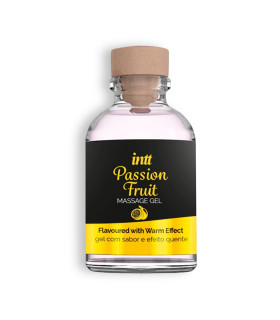 Массажный гель Intt Passion Fruit, 30 мл, разогревающий, со вкусом и ароматом маракуйи - No Taboo