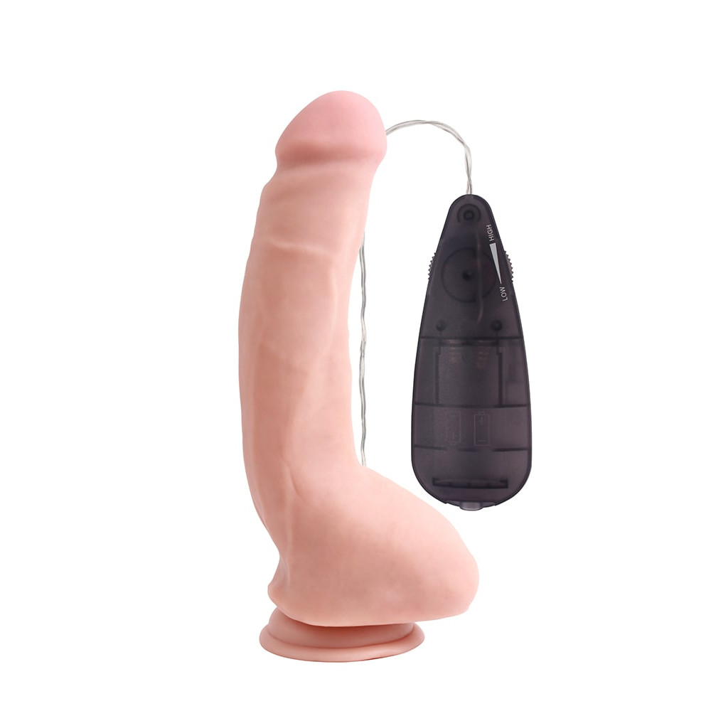 Вибратор реалистичный на присоске Chisa Real Feel 9.9 inch с проводным пультом, бежевый, 23.5 х 4.2 см (205378), zoom