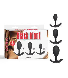 Набор анальных пробок Chisa Black Mont черный - No Taboo