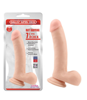 Фалоімітатор реалістичний на присосці Chisa Matt Harpring, бежевий, 20 х 4 см - No Taboo