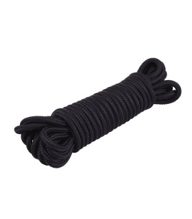 Веревка для шибари Chisa Mini Silk Rope, черная, 10 м - No Taboo