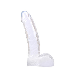 Фаллоимитатор реалистичный Chisa с мошонкой, прозрачный, 12.9 х 3.1 см - No Taboo