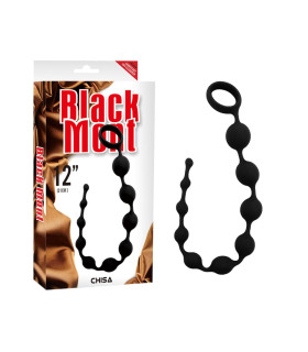 Анальні намисто Chisa Black Mont чорні, 36.5 х 2.7 см - No Taboo