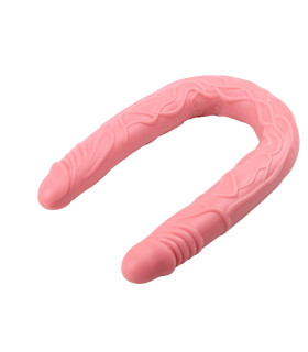 Фалоімітатор двосторонній реалістичний Chisa бежевий, 51 х 3.5 см - No Taboo