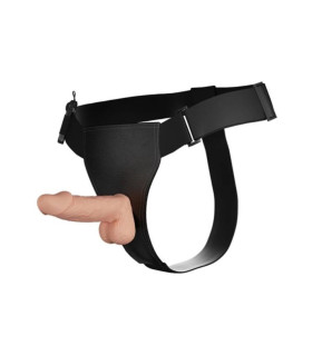 Страпон з вібрацією Baile Ultra з пультом, бежевий, 19.4 х 4.2 см - No Taboo