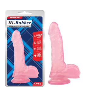 Фалоімітатор реалістичний на присосці Chisa рожевий, 19.5 см х 4.3 см - No Taboo