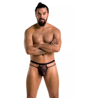 Мужские секси стринги Passion Men Collin, S/M, полупрозрачные, черные - No Taboo