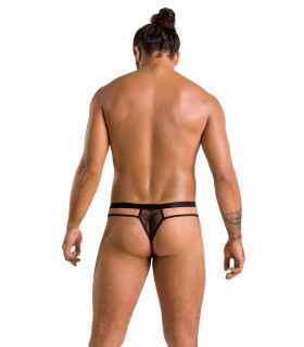 Мужские секси стринги Passion Men Collin, S/M, полупрозрачные, черные - No Taboo
