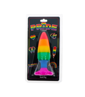 Анальна пробка TOY JOY Hunk Plug, L, різнокольорова, 13 х 3.9 см - No Taboo