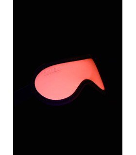 Маска с закрытыми глазами, светящаяся в темноте Taboom Glow In The Dark, розово-черная - No Taboo