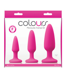 Набор анальных пробок Colours Pleasures Trainer Kit розовый - No Taboo