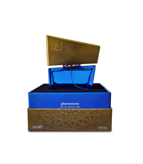 Духи мужские с феромонами HOT Shiatsu darkblue, 50 мл - No Taboo