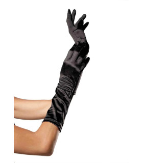 Сексуальные перчатки до локтя Leg Avenue, OS, черные - No Taboo