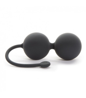 Вагінальні кульки Fifty Shades Of Grey силіконові, чорні - No Taboo
