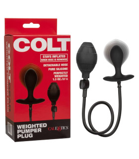 Анальная пробка с накачкой COLT черная, 7.5 х 3.2 см - No Taboo