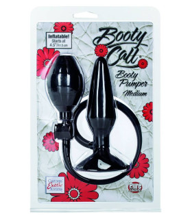 Анальна пробка з накачуванням на присосці CalExotics чорна, 11.5 х 3.7 см - No Taboo