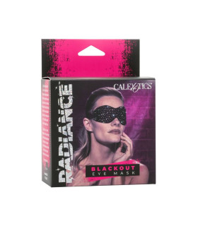Маска с закрытыми глазами со стразами CalExotics черная - No Taboo