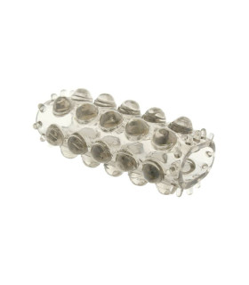 Насадка на пеніс Toy Joy, рельєфна, сіра, 6.5 х 2 см - No Taboo