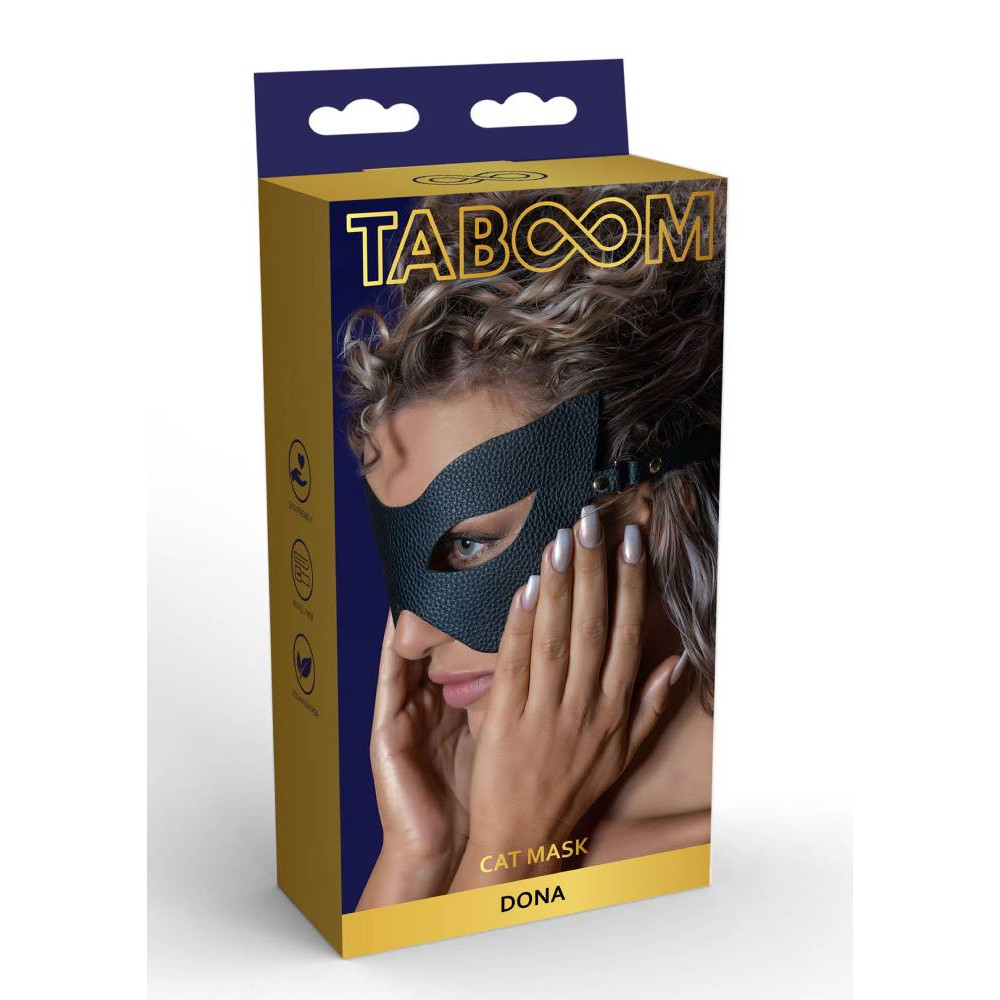 Маска кошки с открытыми глазами Cat Mask Taboom Dona, черная (215885), zoom