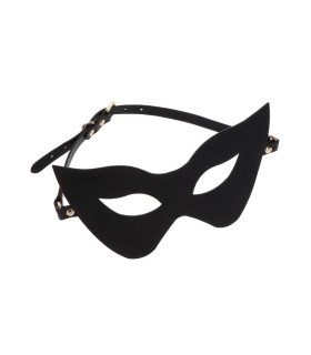 Маска кошки с открытыми глазами Cat Mask Taboom Dona, черная - No Taboo