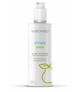 Лубрикант їстівний груша Wicked Simply на водній основі, 120 мл - No Taboo