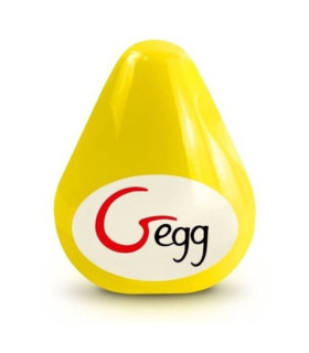 Мастурбатор нереалистичный Gvibe Gegg, желтый, 6.5 х 5 см - No Taboo