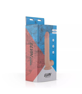 Фалоімітатор реалістичний Elvin на присосці, бежевий, 27.5 х 4.5 см - No Taboo