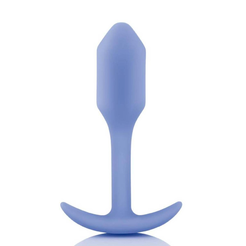 Анальна пробка із зміщеним центром ваги, S, B-vibe Snug Plug 1 лавандова, 8.6 х 2.2 см (215649), zoom