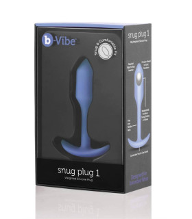 Анальна пробка із зміщеним центром ваги, S, B-vibe Snug Plug 1 лавандова, 8.6 х 2.2 см - No Taboo
