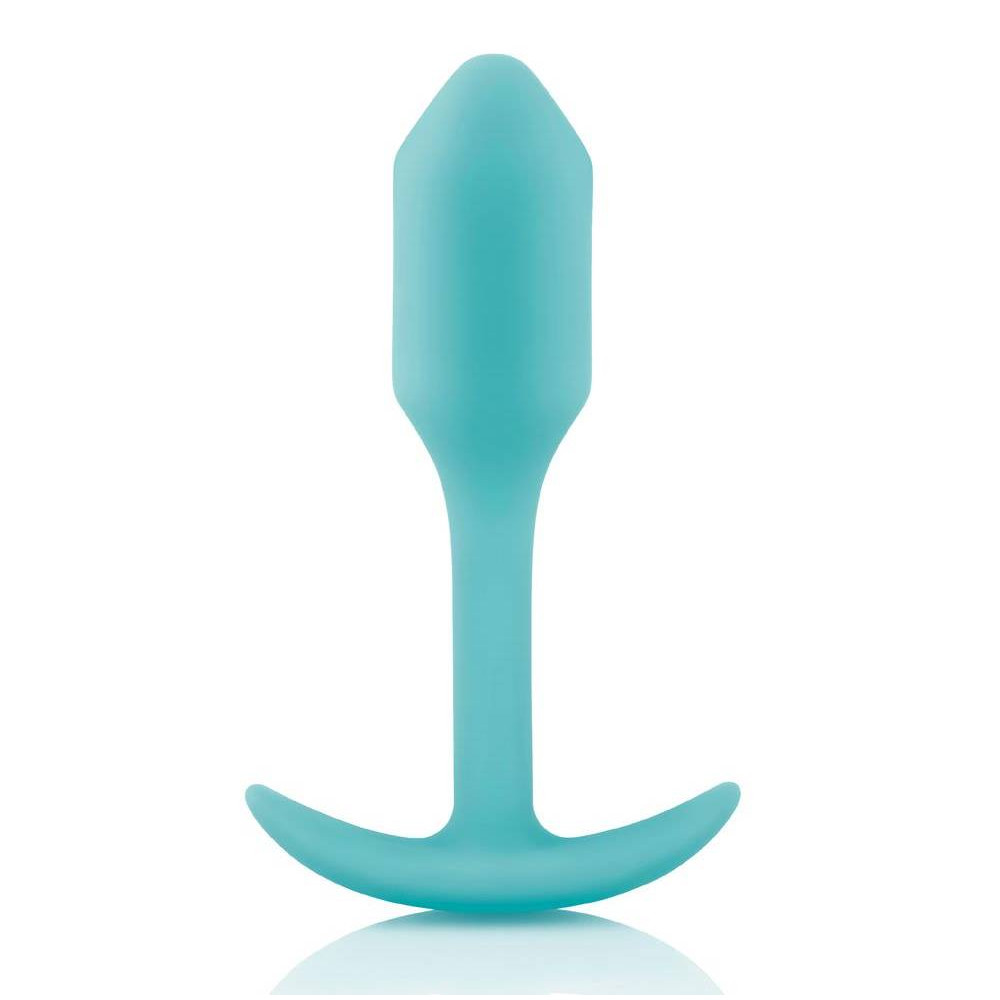 Анальна пробка із зміщеним центром ваги, S, B-vibe Snug Plug 1 м'ятна, 8.6 х 2.2 см (215639), zoom