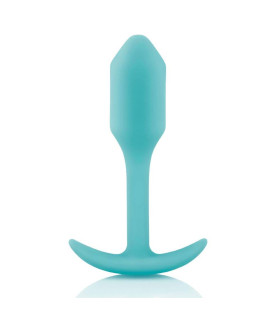 Анальна пробка із зміщеним центром ваги, S, B-vibe Snug Plug 1 м'ятна, 8.6 х 2.2 см - No Taboo