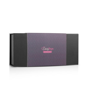 Страпон на ремнях Easytoys с рельефной насадкой, черный, 13 х 3.1 см - No Taboo