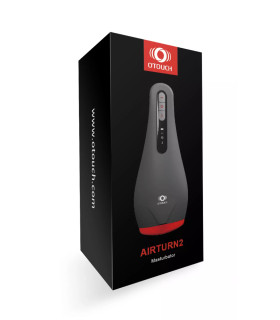 Мастурбатор нереалістичний з підігрівом та вібрацією OTOUCH Airturn2 чорний, 22.4 см - No Taboo