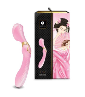 Вибратор нереалистичный рельефный Shunga Zoa розовый, 26.5 х 3.8 см - No Taboo