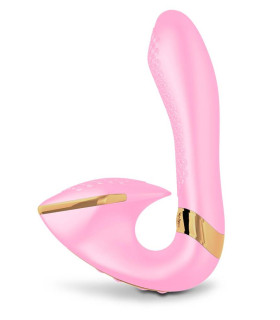 Вагінально-кліторальний вібратор Shunga Soyo нереалістичний, рожевий, 17 х 3.7 см - No Taboo
