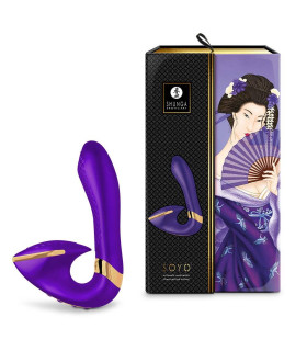 Вагінально-кліторальний вібратор Shunga Soyo нереалістичний, фіолетовий, 17 х 3.7 см - No Taboo