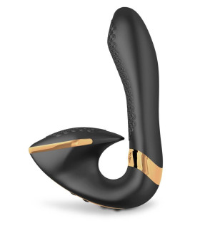 Вагінально-кліторальний вібратор Shunga Soyo нереалістичний, чорний, 17 х 3.7 см - No Taboo