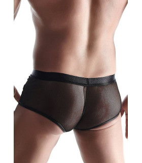 Сексуальные мужские трусы, M, Regnes Fetish Planet Boxer Wetlook черные - No Taboo